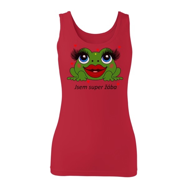 Tričko s potiskem Jsem super žába