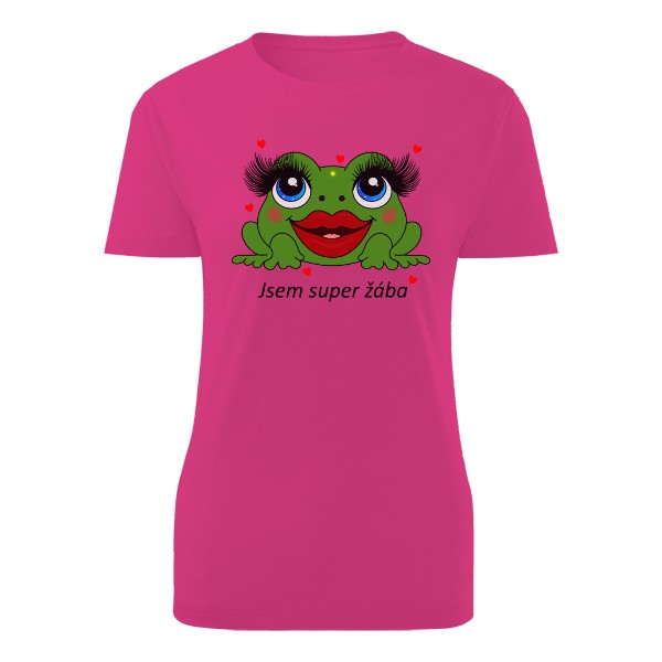 Tričko s potiskem Jsem super žába