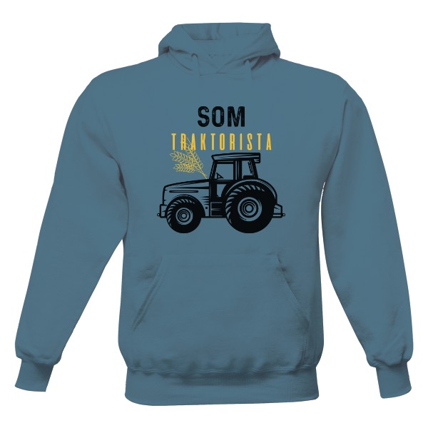 Pánská mikina s kapucí s potiskem Jsem traktorista