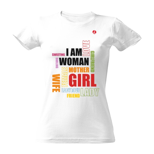Tričko s potiskem Jsem žena holka přítelkyně