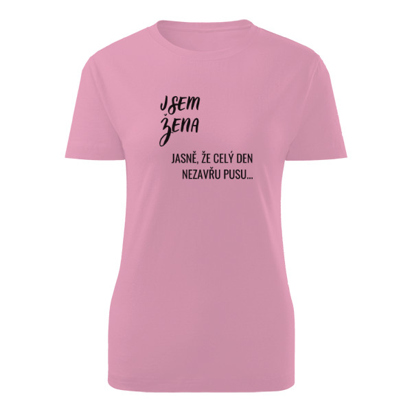 Tričko s potiskem Jsem žena