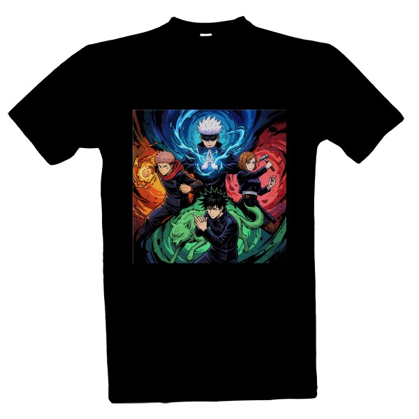 Tričko s potiskem Jujutsu Kaisen - Anime