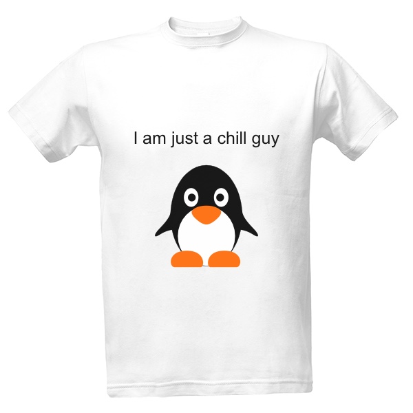 Tričko s potiskem Chill guy 