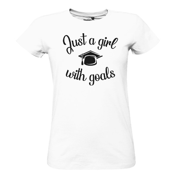 Tričko s potiskem Just a girl with goals