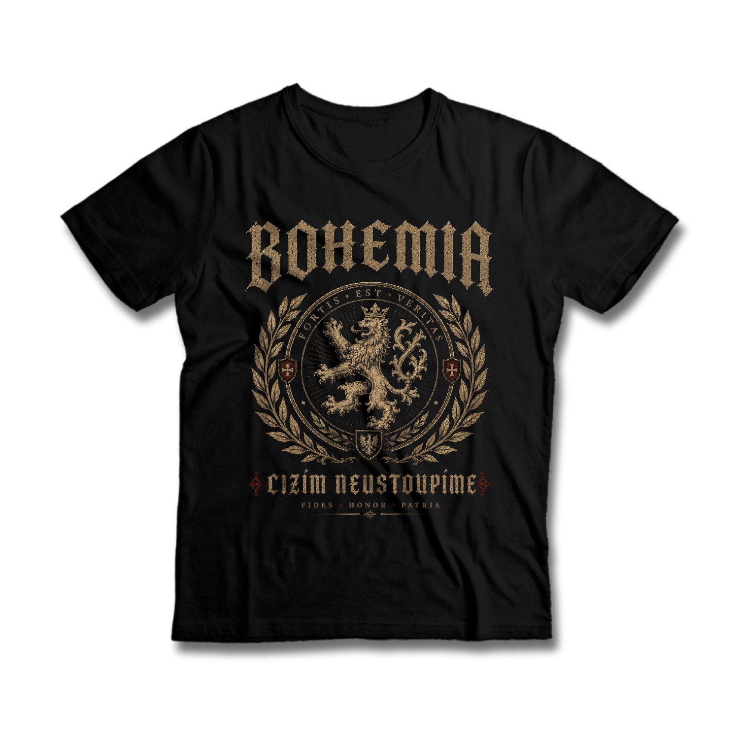 Tričko s potiskem Bohemia-Cizím neustoupíme