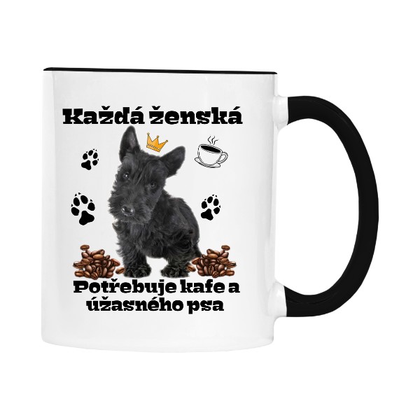Kafe a Skotský teriér