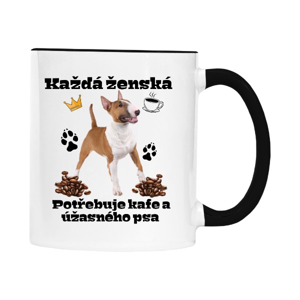 Kafe a úžasný Bulteriér