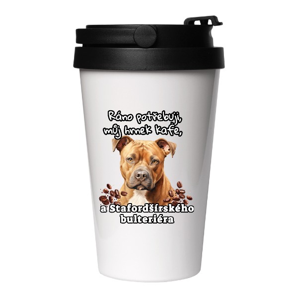 Kafe stafordšírský bulteriér