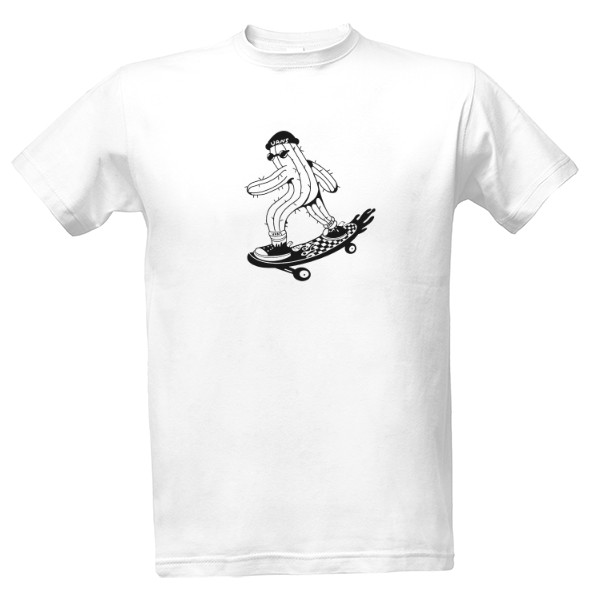 T-shirt Kaktus na skejtu