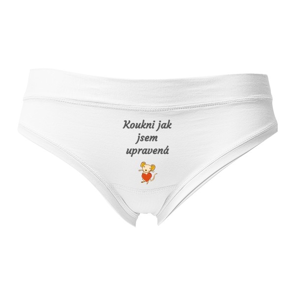 Dámská tanga - Výprodej s potiskem Kalhotky s myškou