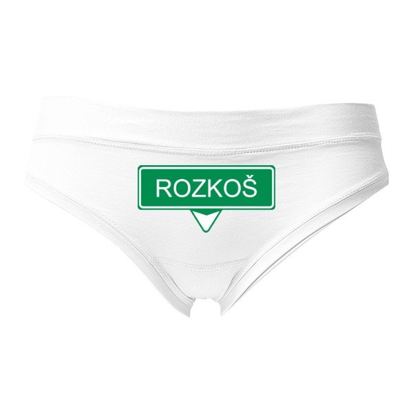 Kalhotky Fox - Výprodej s potiskem Směr rozkoš