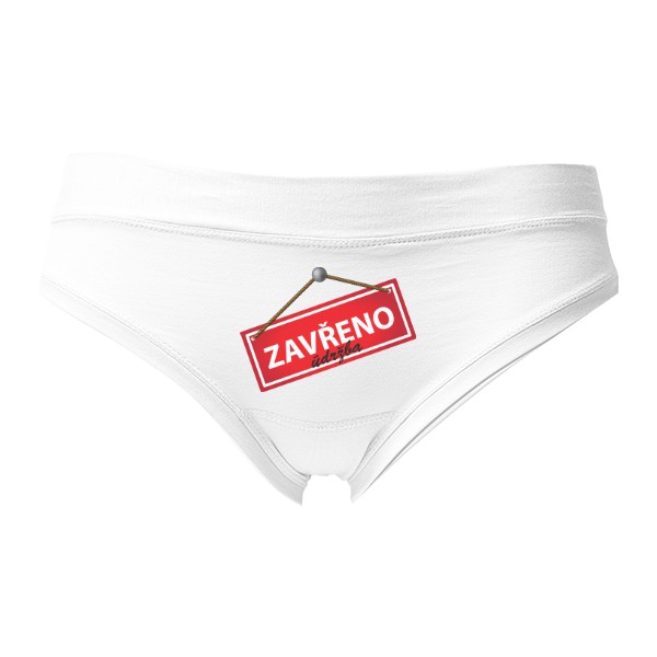 Kalhotky Fox - Výprodej s potiskem Kalhotky pro naznačení periody - ZAVŘENO