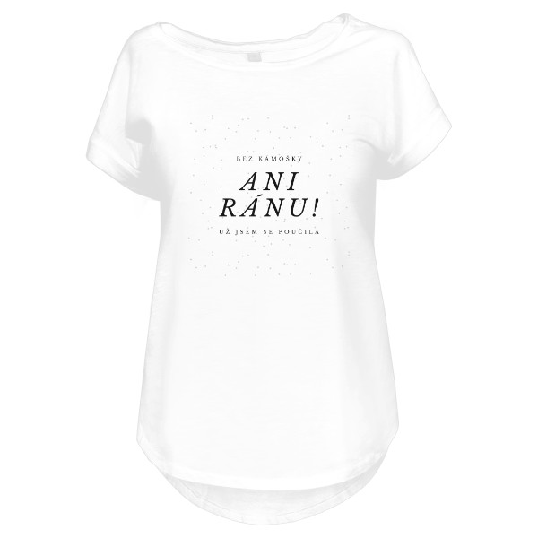 Tričko s potiskem Kamarádce, která tě nenechala ve štychu