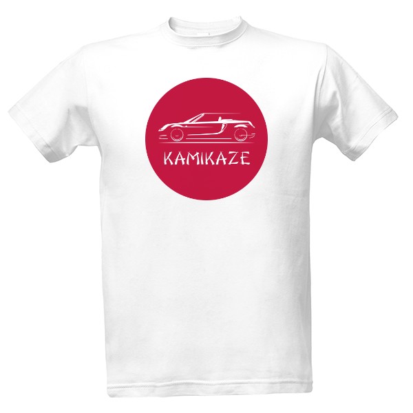 Tričko s potiskem Kamikaze řidič