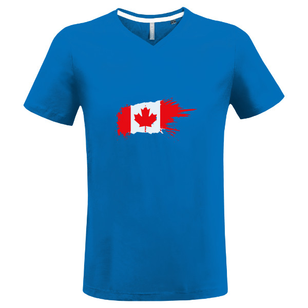 Tričko s potiskem Kanada retro vlajka