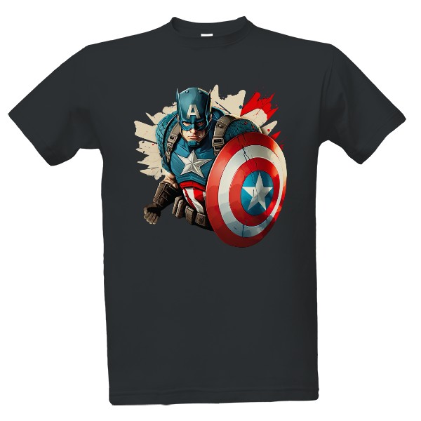 Tričko s potiskem kapitán Amerika-2
