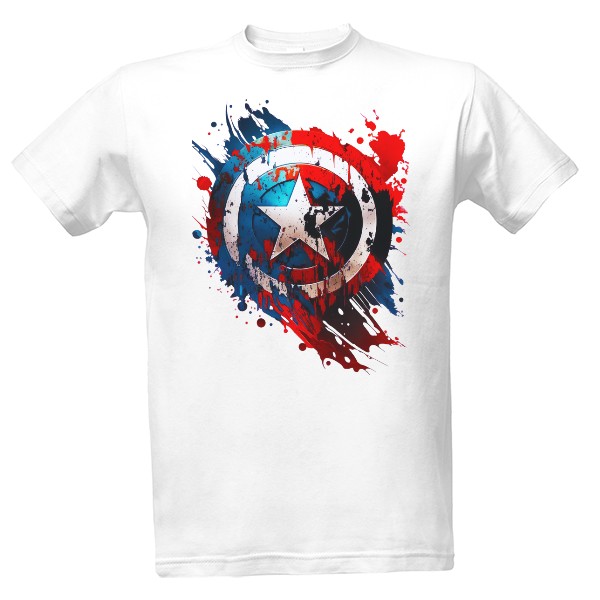 Tričko s potiskem kapitán Amerika-3