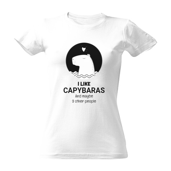 Tričko s potiskem Kapybara damske triko