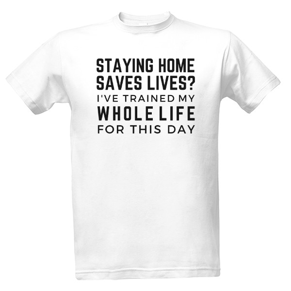 Tričko s potiskem Karanténa Coronavirus