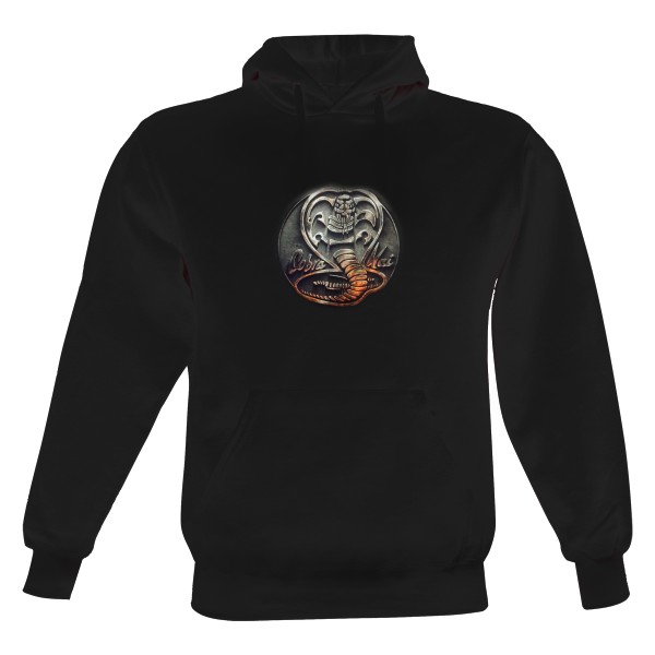 Pánská mikina s kapucí s potiskem Karate K