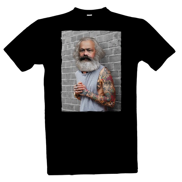 Tričko s potiskem Karl Marx Hipster