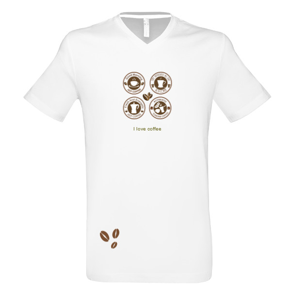 Tričko s potiskem coffe