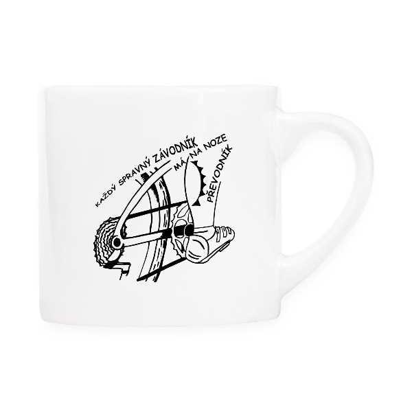 Hrnek espresso (Lungo) s potiskem Každý správný závodník - hrnek