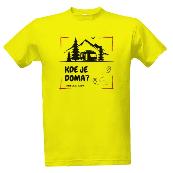 Tričko s potiskem Karavan