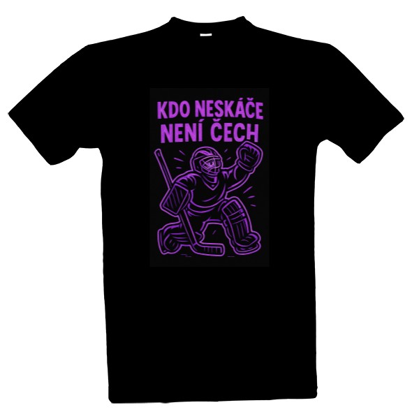 Tričko s potiskem Kdo neskáče není Čech 