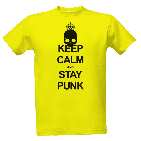Tričko s potlačou Keep calm punk