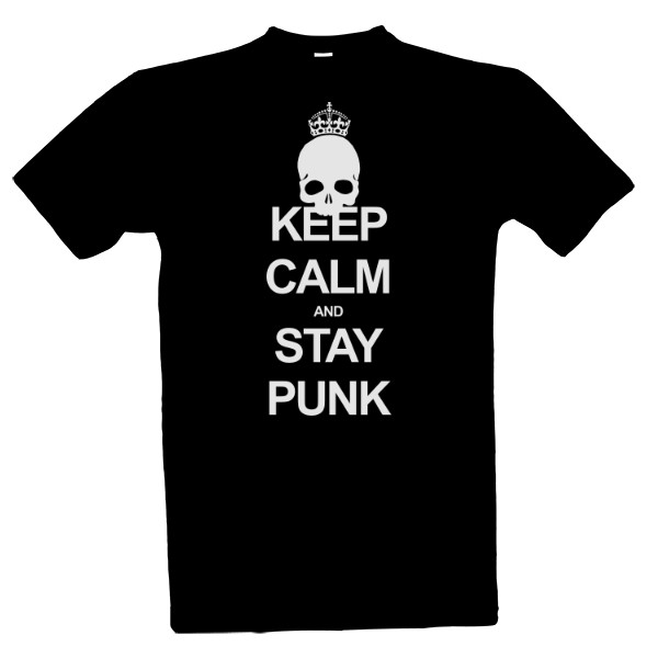 Tričko s potlačou Keep calm punk