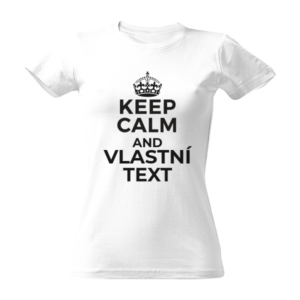 Tričko s potiskem Keep calm