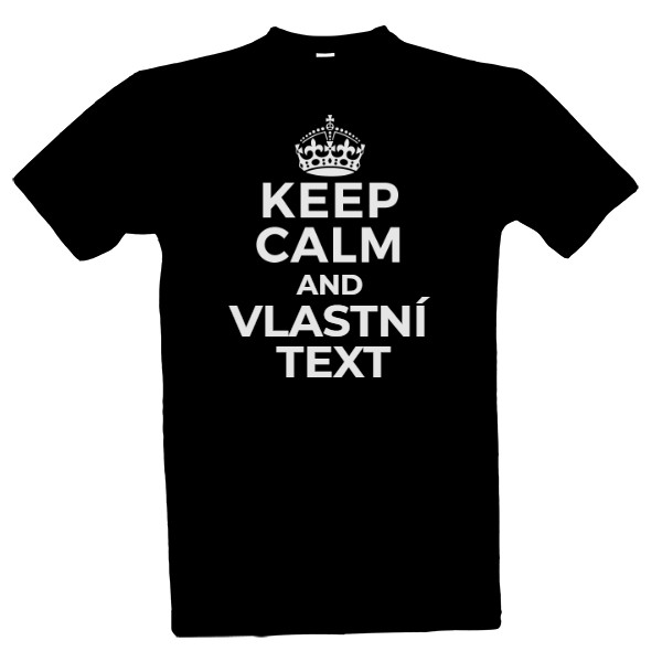 Tričko s potiskem Keep calm
