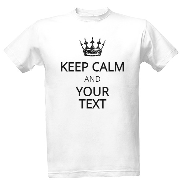 Tričko s potiskem Keep Calm