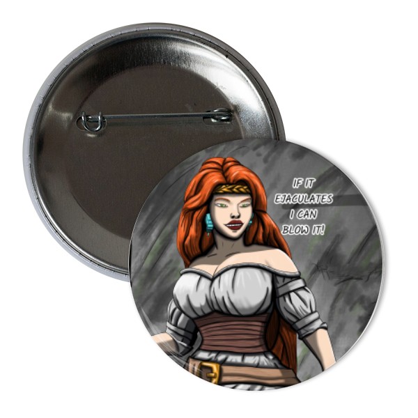 Button s potiskem Kinky Klerik Klara