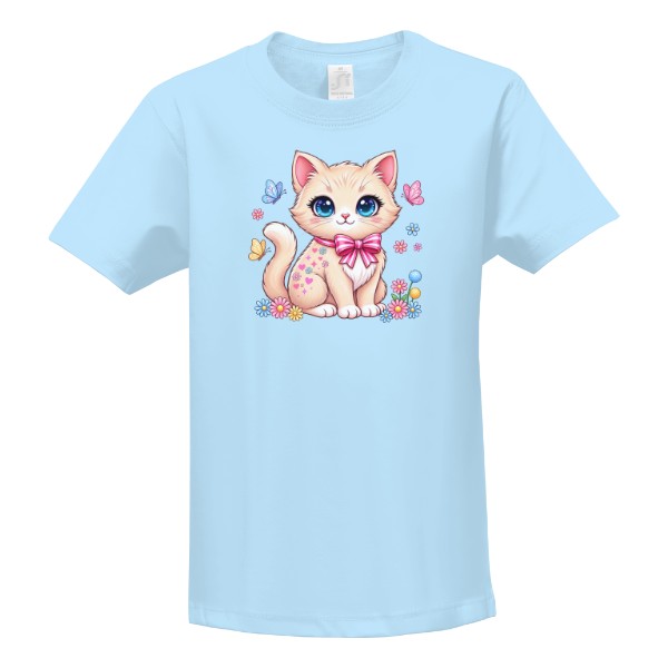 T-shirt Kitten with a bow