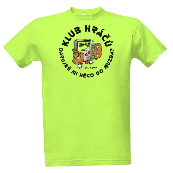 Tričko s potlačou Klub hráčů - daruješ mi něco do muzea?