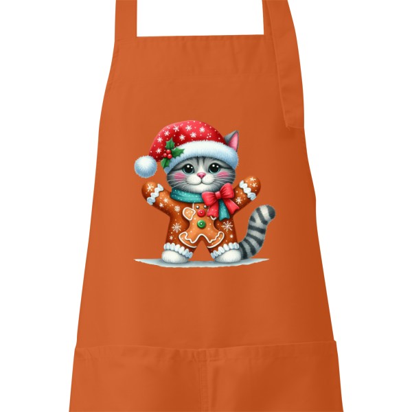 Zástěra s potiskem Kočičí perníček