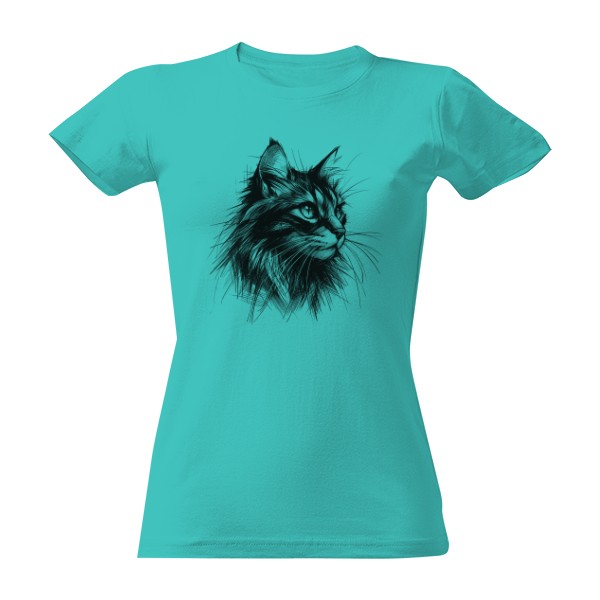 Tričko s potiskem Kočičí pohled