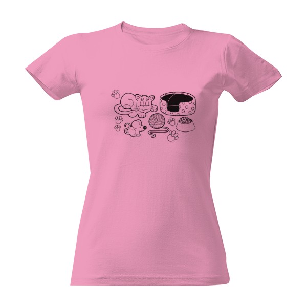 Tričko s potiskem Kočička