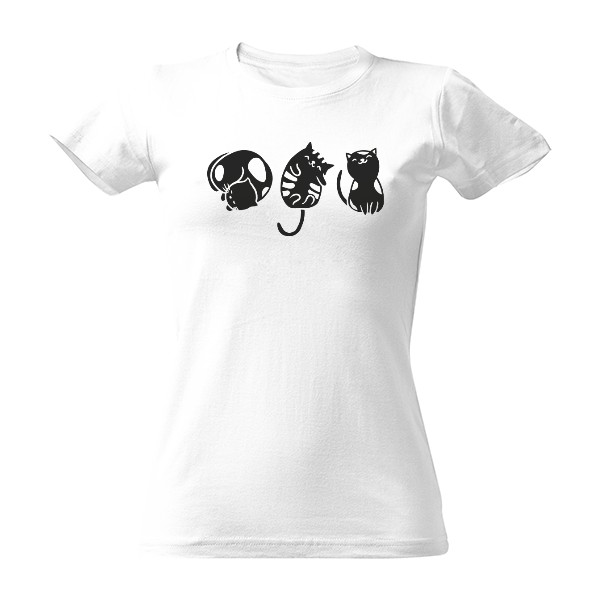 Tričko s potiskem Kočičky