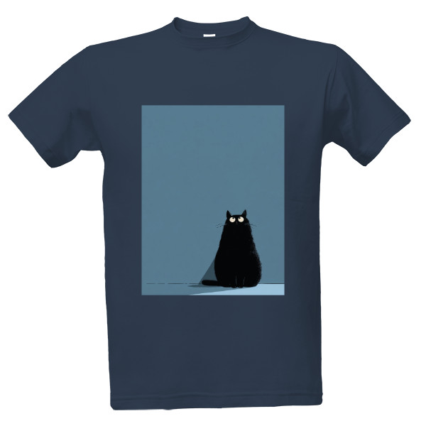 Tričko s potiskem Kočka a stín