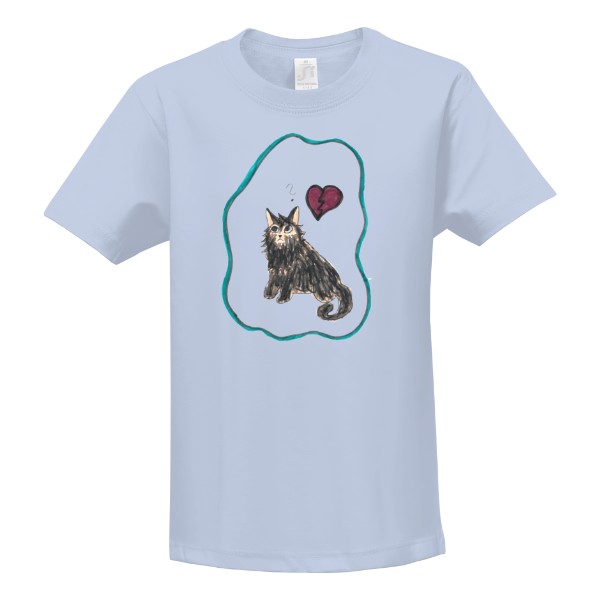 Tričko s potiskem Kočka 