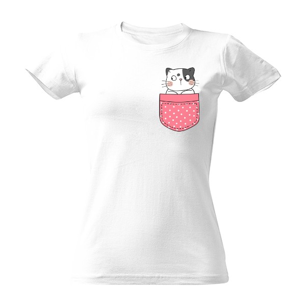 Tričko s potiskem Kočka v kapse 3