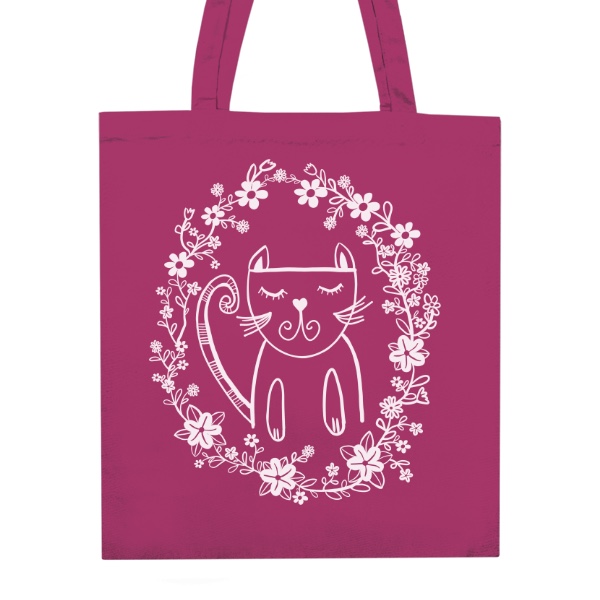 Kočka v květinách