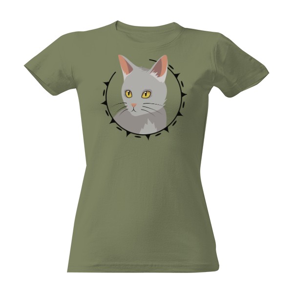 Tričko s potiskem Kočka