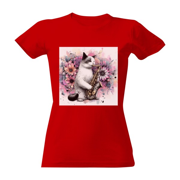 Tričko s potiskem Kočka