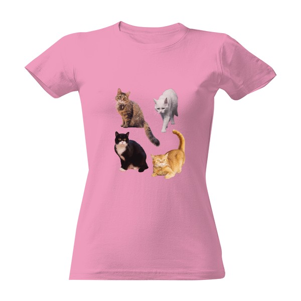 Tričko s potiskem Kočky