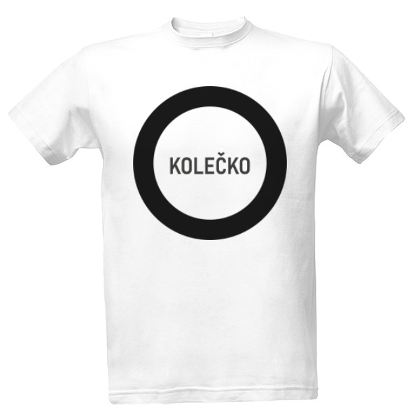 Tričko s potiskem Kolečko tmavé