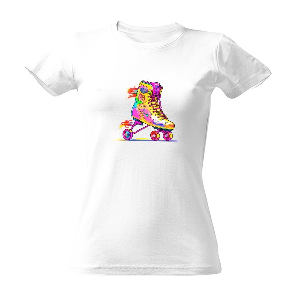Tričko s potiskem Kolečkové brusle